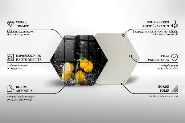 Tagliere in vetro Succoso frutto di limone