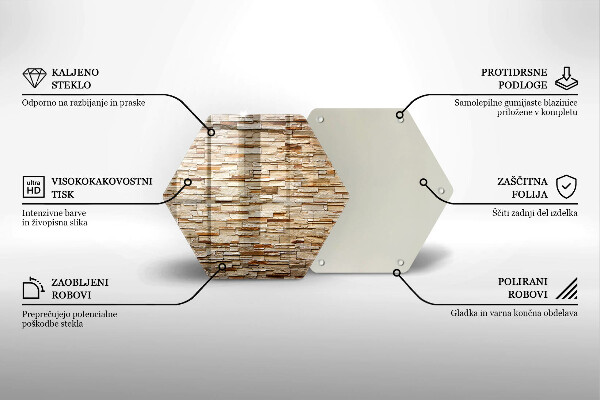 Tagliere in vetro Texture di pietre decorative