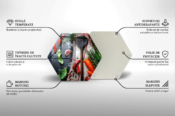 Tagliere in vetro Cibo da cucina