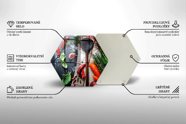 Tagliere in vetro Cibo da cucina