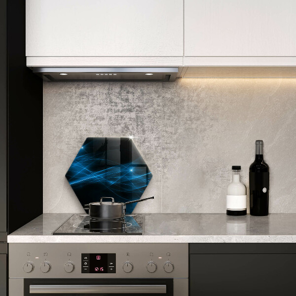 Tagliere in vetro Fumo blu astratto