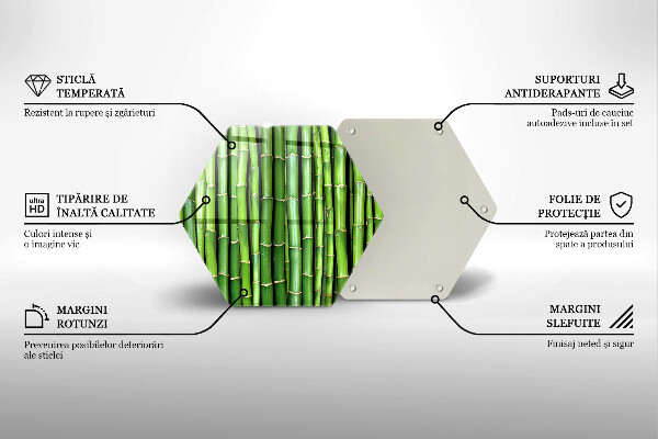 Tagliere in vetro Bambù della natura