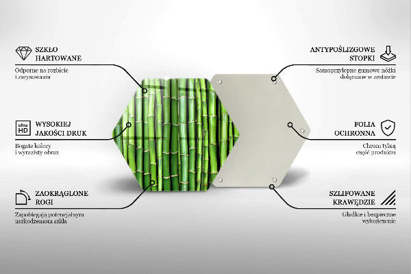 Tagliere in vetro Bambù della natura