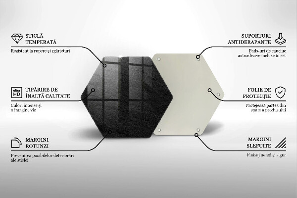 Tagliere in vetro Trama di pietra