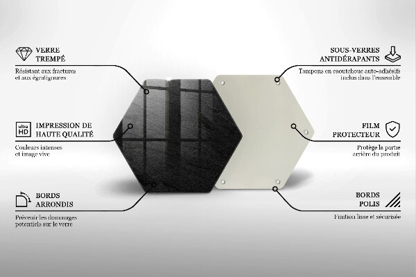 Tagliere in vetro Trama di pietra