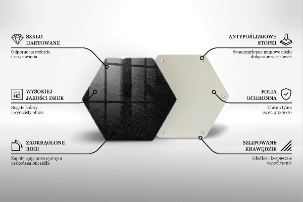 Tagliere in vetro struttura della roccia