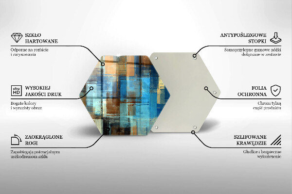 Tagliere in vetro Sfondo dipinto