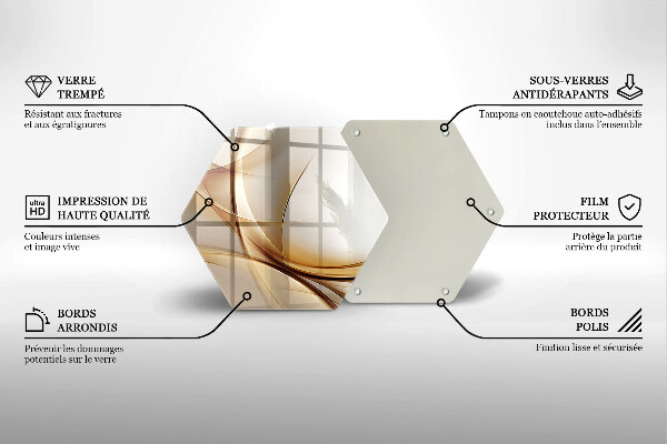 Tagliere in vetro Forme astratte