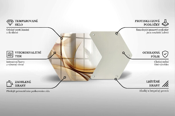 Tagliere in vetro Forme astratte