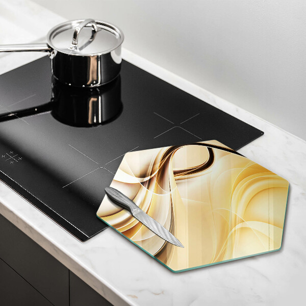 Tagliere in vetro Astrazione del fumo