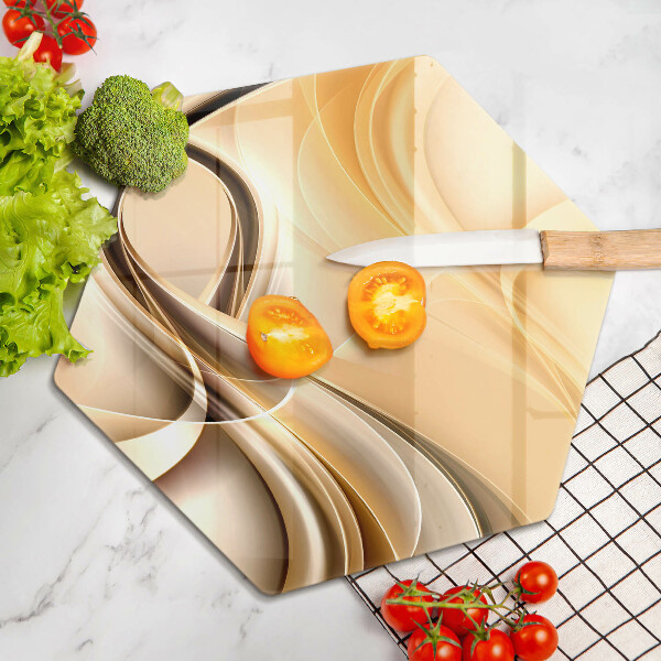 Tagliere in vetro Astrazione del fumo