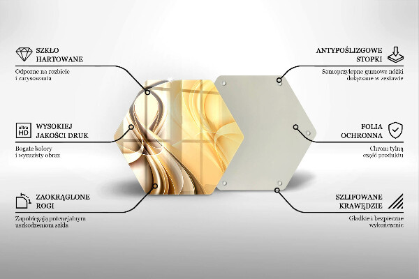 Tagliere in vetro Astrazione del fumo