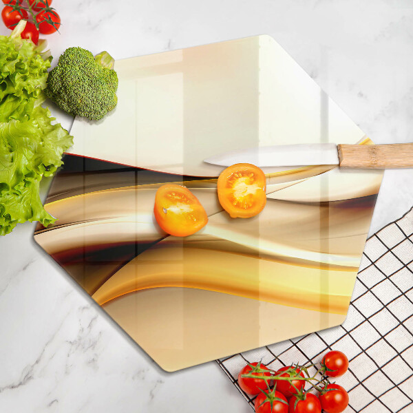 Tagliere in vetro Linee di fumo astratte