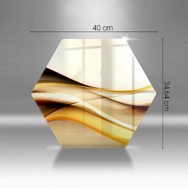 Tagliere in vetro Linee di fumo astratte