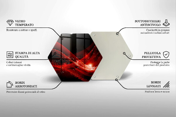 Tagliere in vetro Astrazione moderna