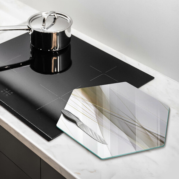 Tagliere in vetro Disegno di linee astratte