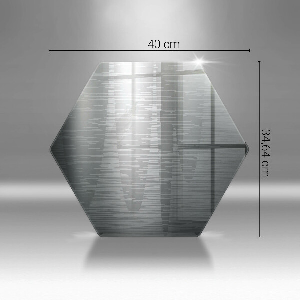 Tagliere in vetro Struttura del metallo