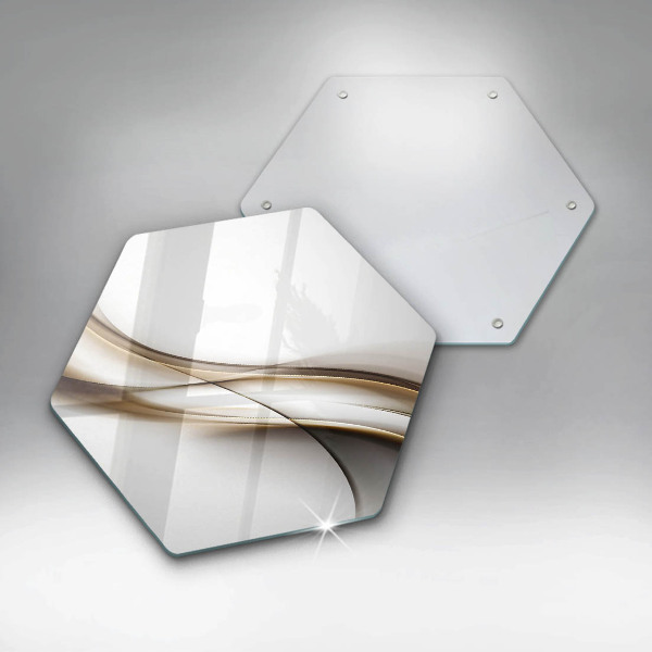 Tagliere in vetro Astrazione di linee morbide