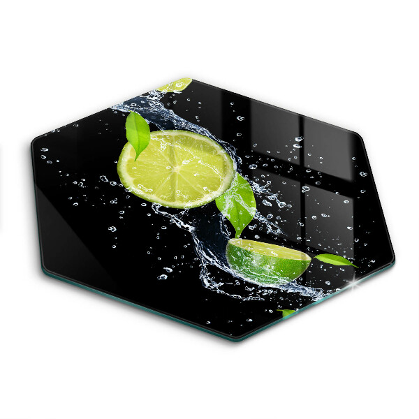 Tagliere in vetro Limette succose in acqua