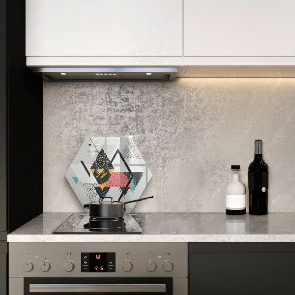 Tagliere in vetro Triangoli astratti