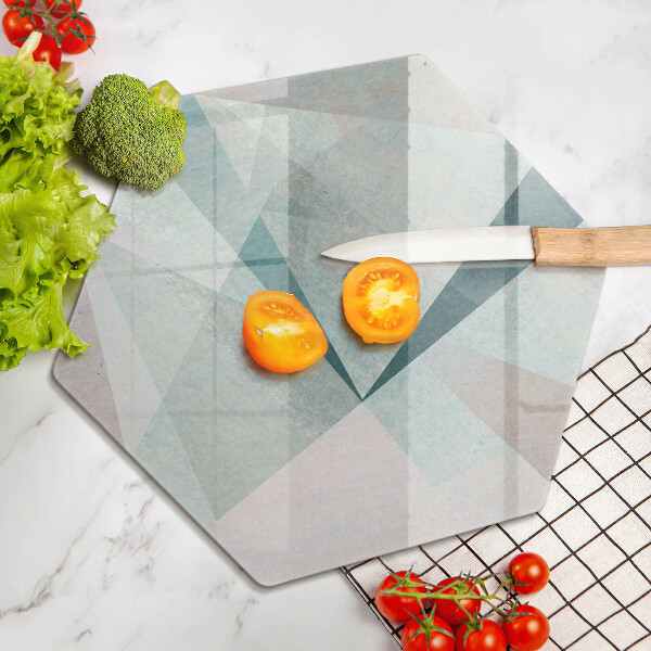 Tagliere in vetro Astrazione tagliente