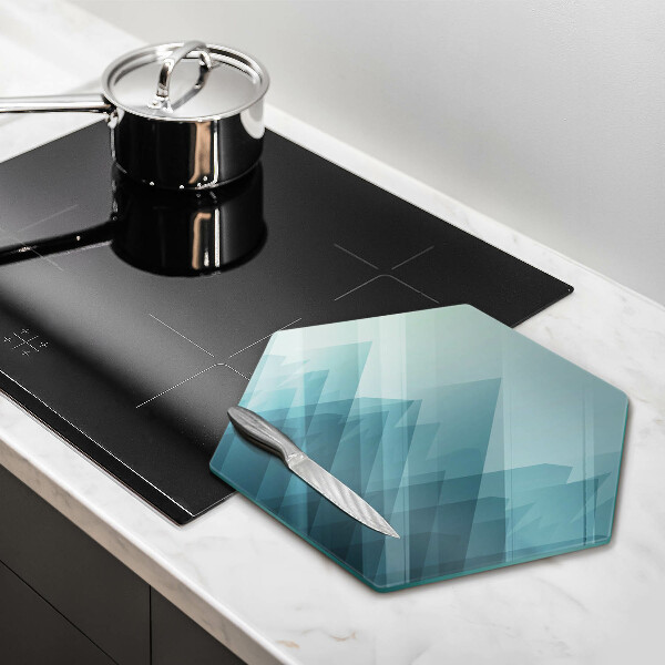 Tagliere in vetro Montagne astratte