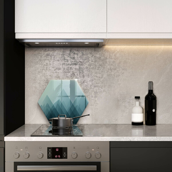 Tagliere in vetro Montagne astratte