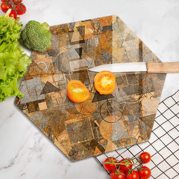 Tagliere in vetro Modello senza giunture di figure geometriche