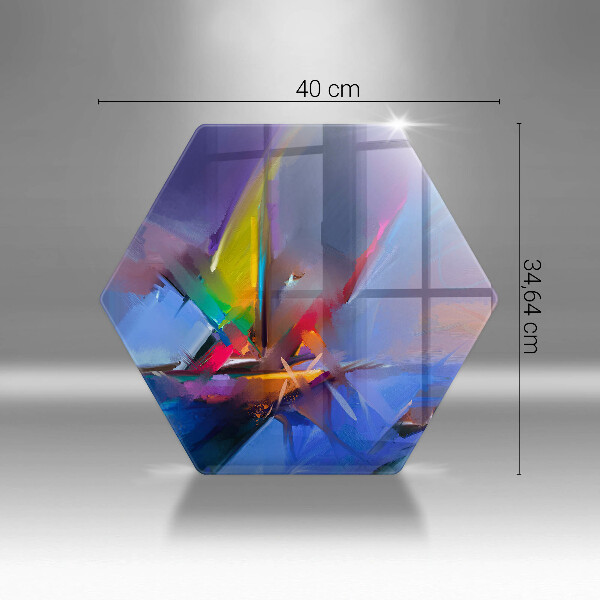 Tagliere in vetro Astrazione dipinta