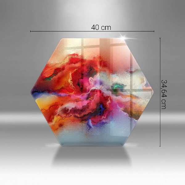 Tagliere in vetro Astrazione fumosa