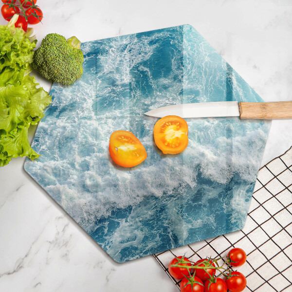 Tagliere in vetro Onde dell'acqua di mare