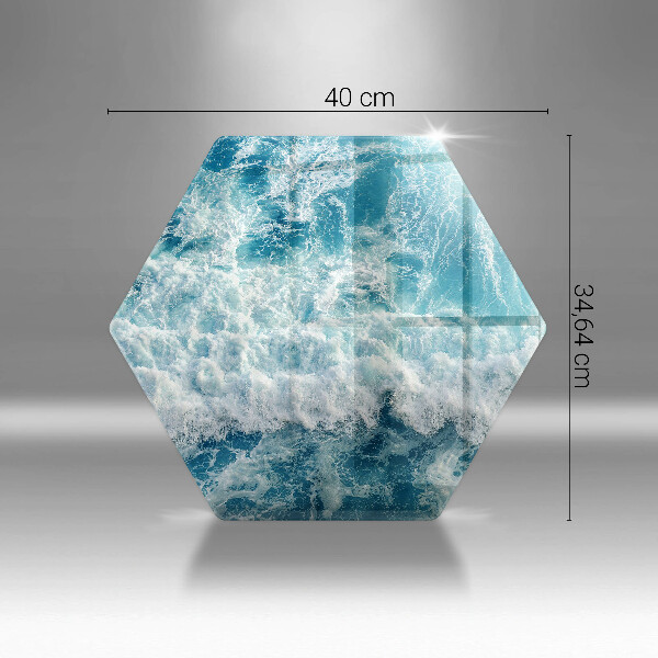 Tagliere in vetro Onde dell'acqua di mare