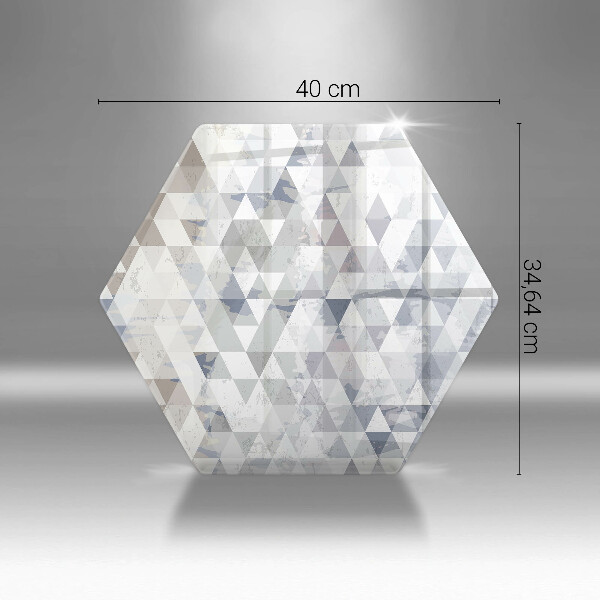 Tagliere in vetro Modello triangoli