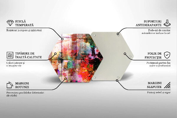 Tagliere in vetro Dipingi l'astrazione