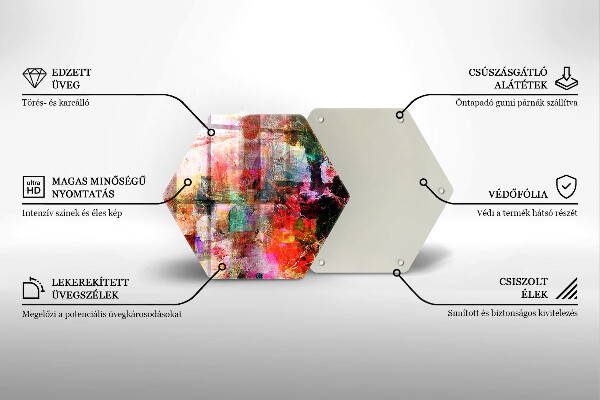 Tagliere in vetro Dipingi l'astrazione