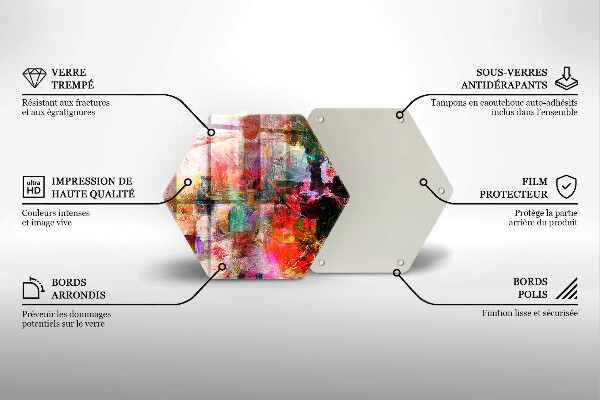 Tagliere in vetro Dipingi l'astrazione