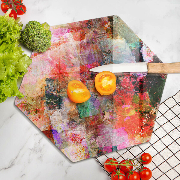 Tagliere in vetro Dipingi l'astrazione