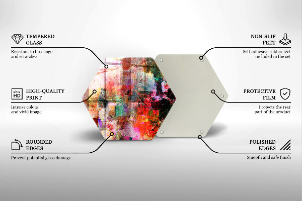 Tagliere in vetro Dipingi l'astrazione
