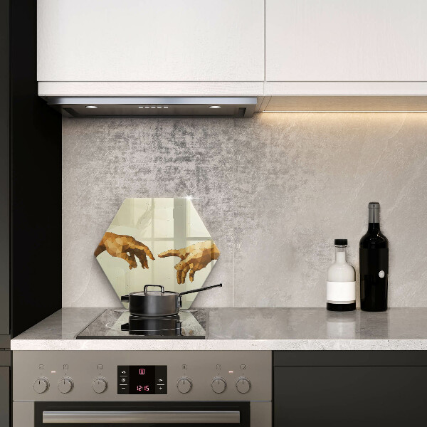 Tagliere in vetro Creazione delle mani di Adamo