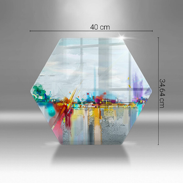 Tagliere in vetro temperato Astrazione dipinta