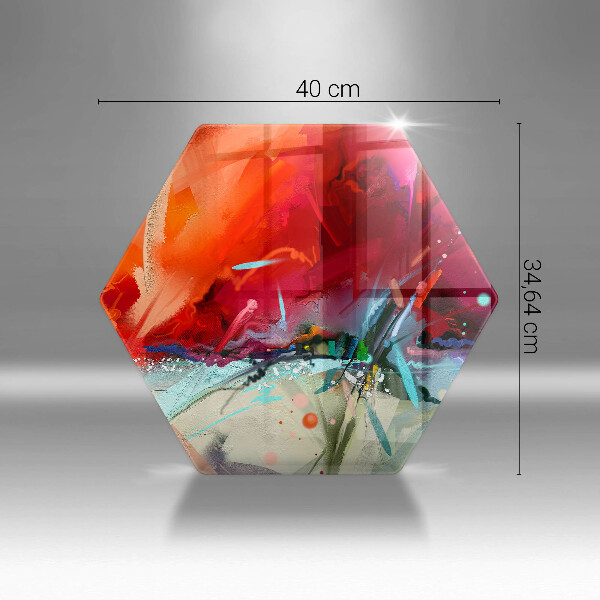 Tagliere in vetro temperato Astrazione dipinta