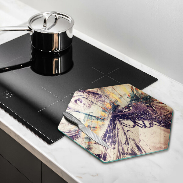 Tagliere in vetro temperato Composizione moderna