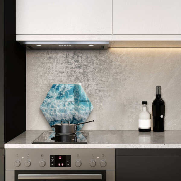 Tagliere in vetro temperato Onde dell'acqua di mare