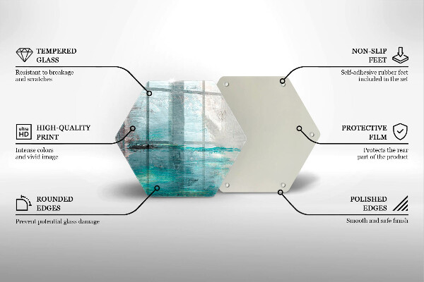 Tagliere in vetro Dipinga lo sfondo di astrazione