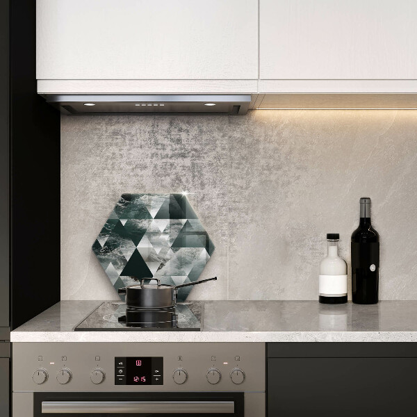 Tagliere in vetro Triangoli e acqua