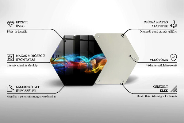Tagliere in vetro Fumo colorato