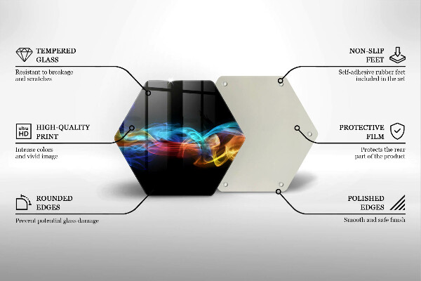 Tagliere in vetro Fumo colorato