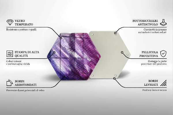 Tagliere in vetro Dipingi l'astrazione