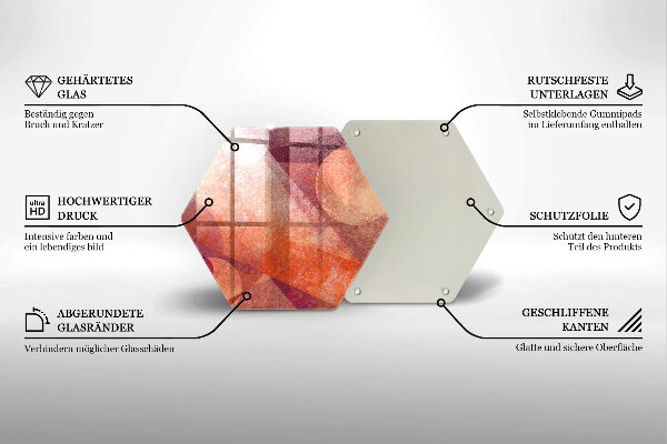 Tagliere in vetro Arte astratta