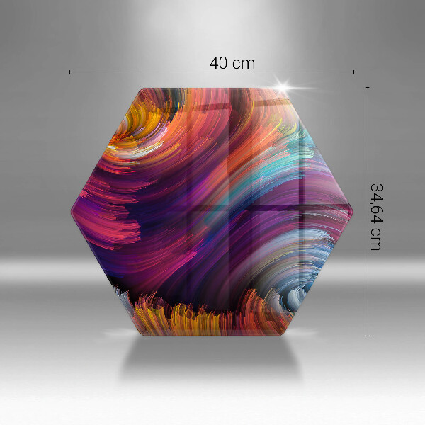 Tagliere in vetro Punti salienti colorati